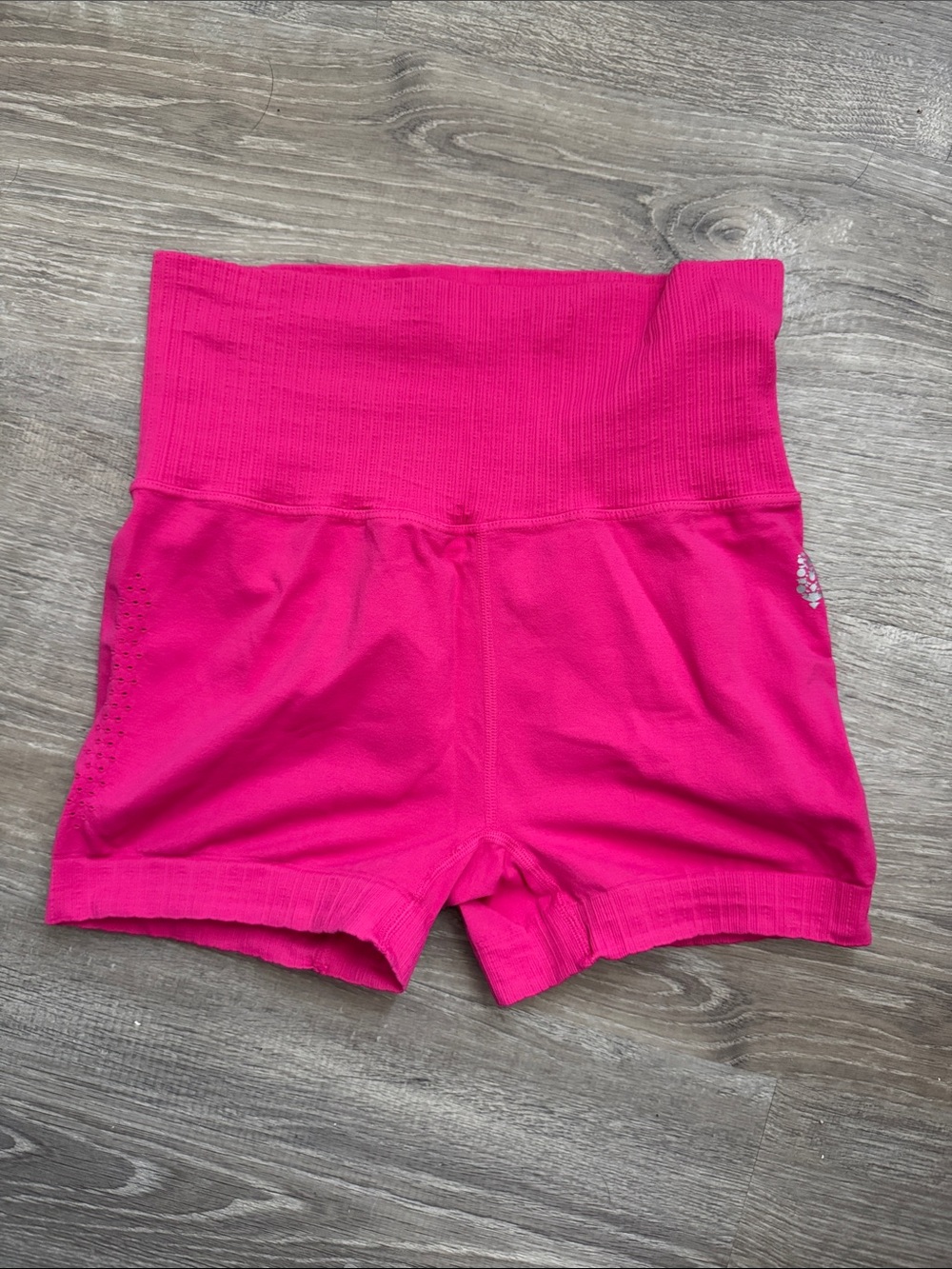 High-Waist Pink Women’s Biker Shorts